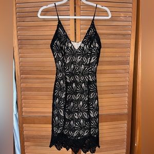 J.O.A Black Lace Cocktail Dress